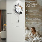 Large Wall Clocks for Living Room Decor Modern Silent Wall Clock Battery - Image 4