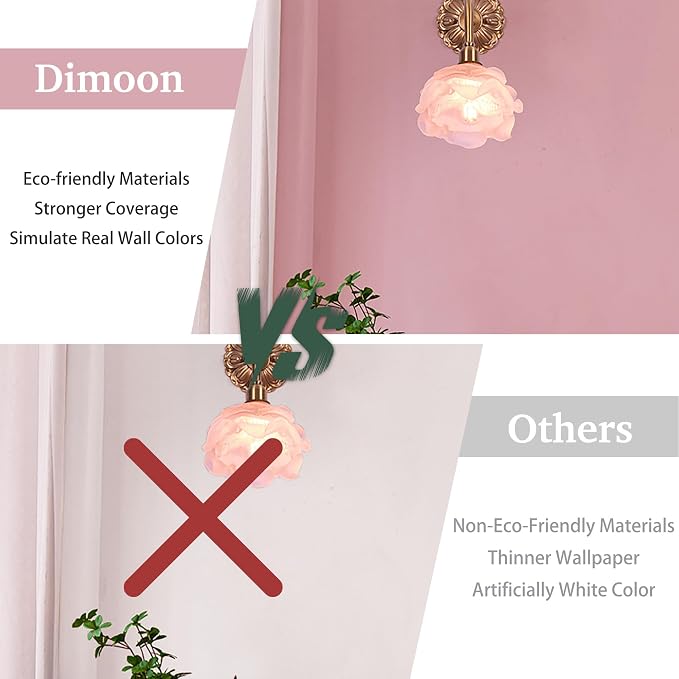 Dimoon 17.7''x177'' Peel and Stick Wallpaper Pink Contact Paper - Image 9