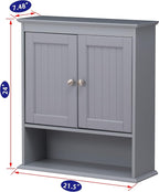 Spirich Bathroom Wall Cabinet, Wall Mounted Medicine Cabinet Organizer - Image 3