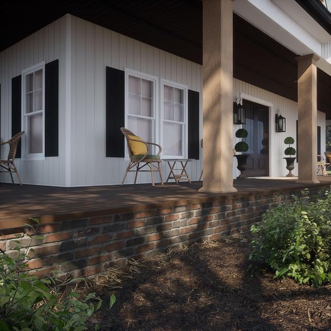 EverStone Aged Brick Faux Brick Panel, 46 7/8"W x 27"H x 1 1/4"D, Clay Creek - Image 10