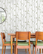 Timeet Peel and Stick Wallpaper Green Leaf Wall Paper Boho Floral Contact Paper - Image 5