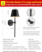 KDG Cordless Wall Sconces Set of 2, Wireless 5200mAh Rechargeable Battery LED - Image 5
