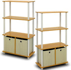 Furinno Go Green 4-Tier Multipurpose Storage Rack Shelving Unit by Furinno-FitsYourSpaceFitsYourBudget