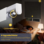 Motorized Smart Blinds With Remote, Grasscloth Fabric Roller Shades With - Image 3