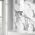 10pcs Thick Marble Peel and Stick Waterproof Wall Panels, Heat-Resistant - Image 2