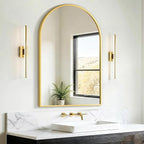 FICTOR Bathroom Mirror for Wall, Arched Vanity Bathroom Mirror for Over Sink by FICTOR