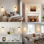 Set of 2 Wall Sconces for Bathroom, Modern Vanity Light Fixtures, Farmhouse - Image 8