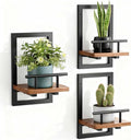 Sbosbo Floating Shelves for Wall, Plant Shelf Indoor, Wall Planters for Indoor by SBOSBO
