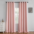 IGEMAEVE Gossamer Pink Curtains 108 Inch Length 2 Panels Set, Light Filtering by IGEMAEVE