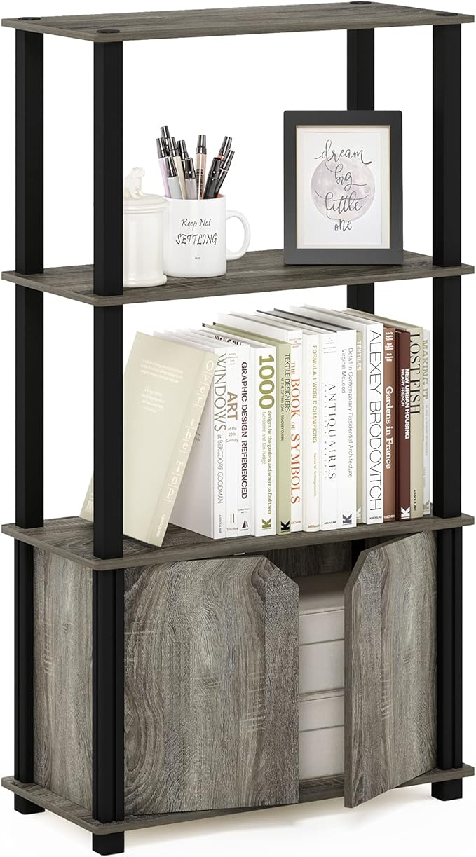 Furinno Brahms 4-Tier Multipurpose Bookcase/Bookshelf/Display Shelf/Display Rack by Furinno-FitsYourSpaceFitsYourBudget