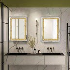 2 Piece Wall Mirrors, Crush Diamond Wall Decor - Image 6