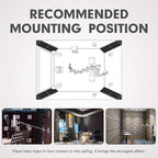 8 Pack - Bass Traps Acoustic Foam Corner, High Density and Fire-Proof Acoustic - Image 4