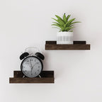 Small Floating Shelves for Wall Decor, Wall Mounted Wood Shelf for Bedroom by Unknown