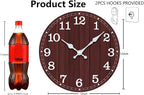 Wall Clock, Modern Wall Clocks Battery Operated, Silent Non Ticking Clock - Image 3