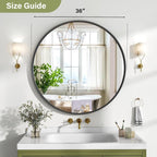 36 Inch Round Bathroom Mirror - Image 6