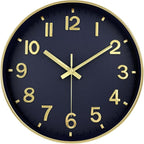 Wall Clock, 8 Inch Wall Clocks Battery Operated, Modern Non Ticking Silent by MABPEDO