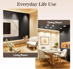 4 Pack Wood Panels for Wall, 94.4" x 12.8" Acoustic Wood Slat Wall Panel for - Image 3