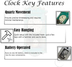 Clockswise Vintage Grandfather-Style Wall Clock - Image 4