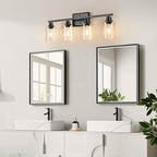 Ascher Bathroom Light Fixtures, 4-Light Vanity Lights - Image 3