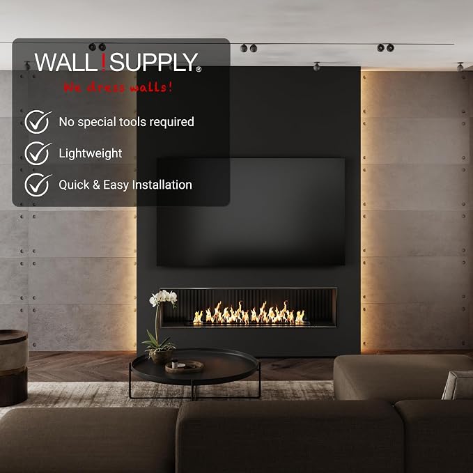 Wall!Supply 3D Wall Panels – Industrial Concrete Loft Style – Lightweight Foam - Image 3