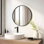 Fabuday Black Circle Mirror for Wall Decor 18 Inch - Image 4