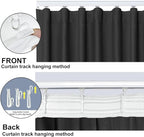 Room Divider Blackout Curtain Track Curtains Wall Dividers Panels Screen - Image 5
