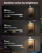 LED Wall Mounted Lights, Rechargeable Wall Sconces - Image 6
