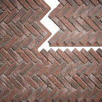 EverStone Herringbone Faux Brick Panel, 46 1/2"W x 25 1/4"H x 1"D, Burnished - Image 9