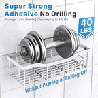Shower Caddy 5 Pack, Adhesive Shower Organizer - Image 4