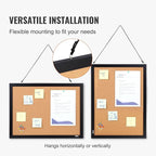VEVOR Cork Board for Walls, Double-Sided Cork 24" x 18" Bulletin Board Vision - Image 6