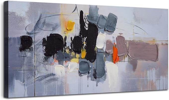 Ardemy Abstract Wall Art for Living Room Canvas Art Wall Decor, Modern Textured by Ardemy