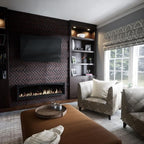 EverStone Herringbone Faux Brick Panel, 46 1/2"W x 25 1/4"H x 1"D, Cinder Color - Image 11