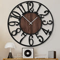 1st owned Wall Clock for Living Room -16" Silent Non Ticking, Battery Operated by Wallclockdecor