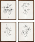 Haus and Hues Grey Floral Wall Art by HausandHuesArtPrints