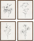 HAUS AND HUES Grey Floral Wall Art by HausandHuesArtPrints