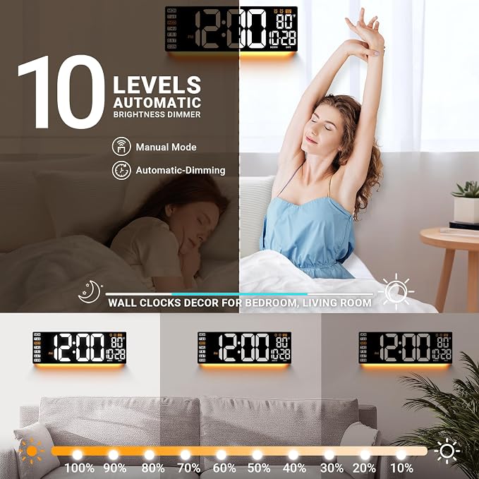 16.5" Large Digital Wall Clock - Image 6