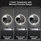 DUMOS 30 Inch Round LED Bathroom Mirror - Image 6