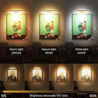 2Pcs Picture Light for Wall Dimmable, Remote Painting Light - Image 2