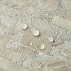 AULIGET 2 Sheets Faux Stone Peel and Stick Backsplash, Sandstone - Image 4