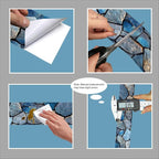 IVN Wallpaper Border Peeling and pasting Wall Stone Texture Decoration Wall - Image 8