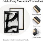 Framed Black and White Abstract Wall Art Set of 2 - Image 6