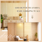 Juexica 3 Pcs Natural Bamboo Wall Panel - Image 3