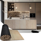 94.5 x 23.6 in Acoustic Wood Wall Panels, 3D Flexible Soundproof Wall Panels by Art1
