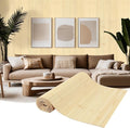 Natural Bamboo Wall Panel Covering Roll, Flexible Pole Wrap Wainscoting by EYAYEN