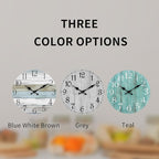 14 Inch Teal Wall Clock - Image 3