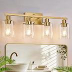 MOKATNG 4-Light Bathroom Light Fixtures, Vanity Light by Bathroomlightfixtures