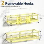 YASONIC Shower Caddy Adhesive, No Drill Bathroom Shower Organizers, - Image 5
