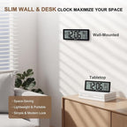 Soobest 8.5" Atomic Digital Wall Clock, Never Needs Setting, Auto Time Sync - Image 9