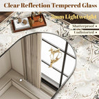 VooBang Wide Arched Wall Mirror, 31 x 32 inch Arch Bathroom Mirror, Wall - Image 4