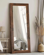 Full Length Mirror 65"x24" Solid Wood Frame Floor Large Mirror - Image 7